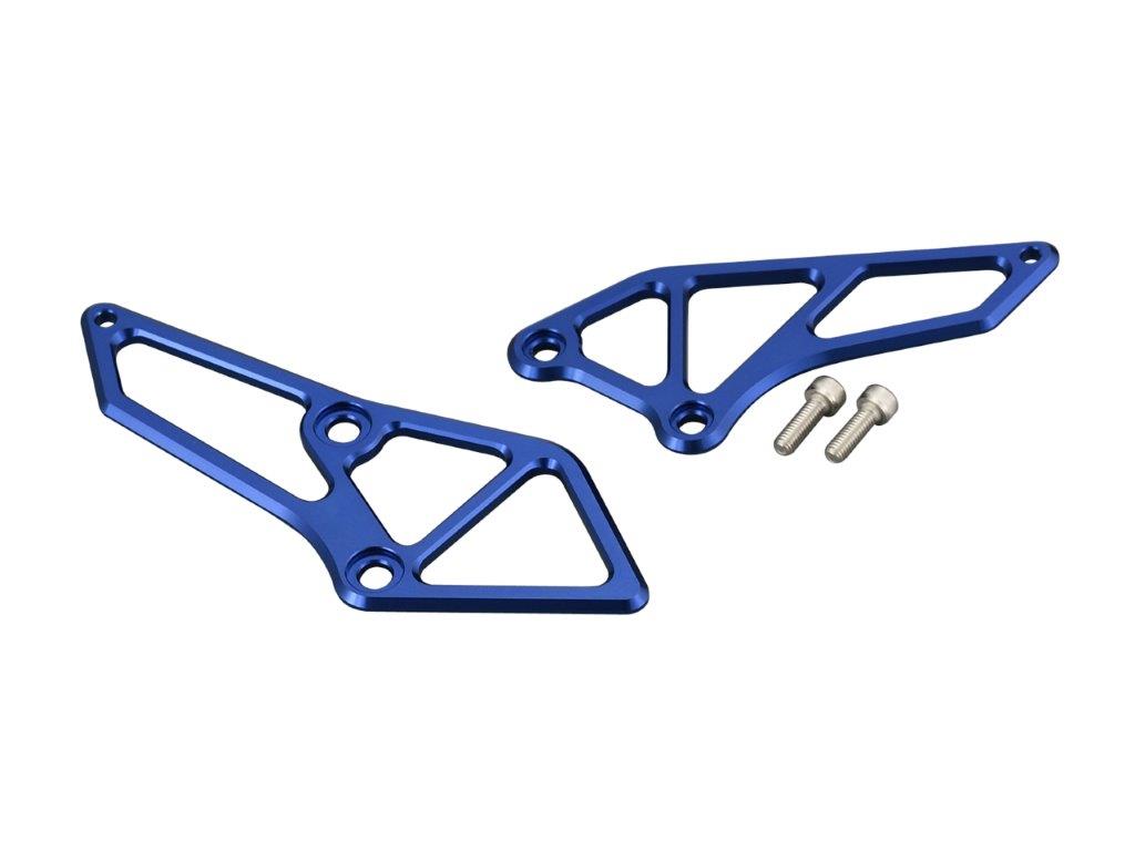 POSH Faith ポッシュ フェイス アルミマシンドヒールガード ブルー YZF-R25/A(2015-2020)/MT-25(2016-2..