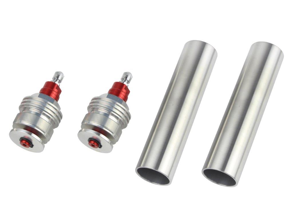 POSH Faith ポッシュ フェイス イニシャルアジャスターType1（エアーバルブ付） シルバーボディ/レッドシャフト MT-07/A(2014-2020) 067065-02