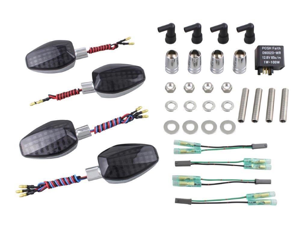 POSH Faith ポッシュ フェイス ライトウェイトLEDウインカーシーケンシャルタイプ 車種専用キット メッキボディ/スモークレンズ 080656
