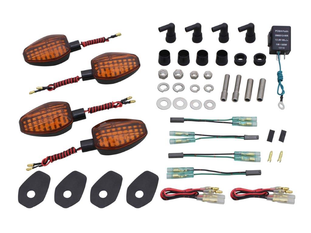 POSH Faith ポッシュ フェイス ライトウェイトLEDウインカーシーケンシャルタイプ 車種専用キット ブラ..