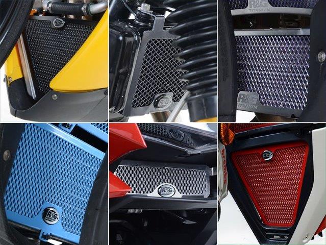 R&G アールアンドジー オイルクーラー ガード HONDA CBR1000RR-R/Fireblade SP(20-) カラー:ダークブルー RG-OCG0039DKBLUE