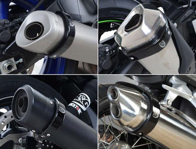 【抽選で最大100％ポイントバック】R&G アールアンドジー エキゾースト サイレンサー フロテクター マフラースライダー ブラック BMW/F850GS(22-) RG-EP0047BK