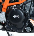 R&G アールアンドジー エンジンケース カバー カラー:ブラック 強度高い 最高耐熱 左右セット KTM 390DUKE(14/15)/RC390(14/15) RG-KEC0062BK