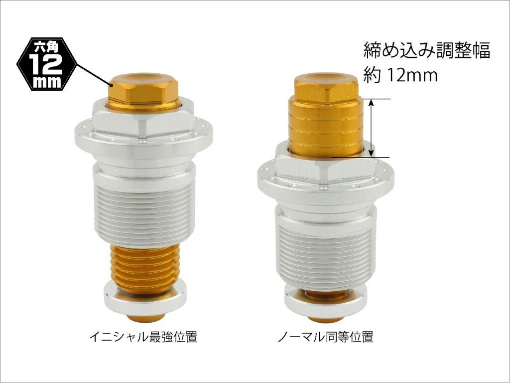 SHIFT UP シフトアップ イニシャルアジャスター シルバー/ブラック HONDA ホンダ CT125ハンターカブ (20-25) 251065-06