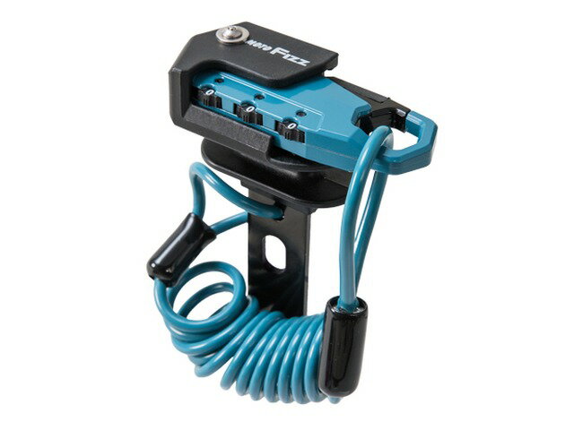 ヘルメット用 ワイヤーロック 　コイル（サックスブルー） バイク用 TANAX タナックス MF-4761