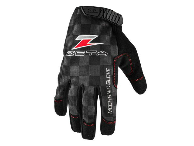 在庫有り ZETA ジータ メカニックグローブ S チェッカー BLK/GRY ZE23-1008