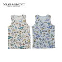 【公式】オーシャンアンドグラウンド タンクトップ Dinosaur City OCEAN&GROUND タンクトップ 男の子 子供服 キッズ こども 肌着 下着 90cm 100cm 110cm 120cm 130cm 140cm 4441201