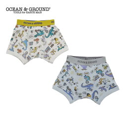 【公式】オーシャンアンドグラウンド ボクサーパンツ Dinosaur City OCEAN&GROUND ボクサーパンツ ボーイズ キッズ パンツ 下着 男の子 子供 子供肌着 おしゃれ 通園 通学 保育園 幼稚園 100cm 110cm 120cm 130cm 140cm 4441001