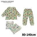 <SALE30%OFF>オーシャンアンドグラウンド BOY'SニットキルトパジャマOCEAN&GROUND キッズ ベビー 長袖パジャマ 寝間着 ナイトウェア ...