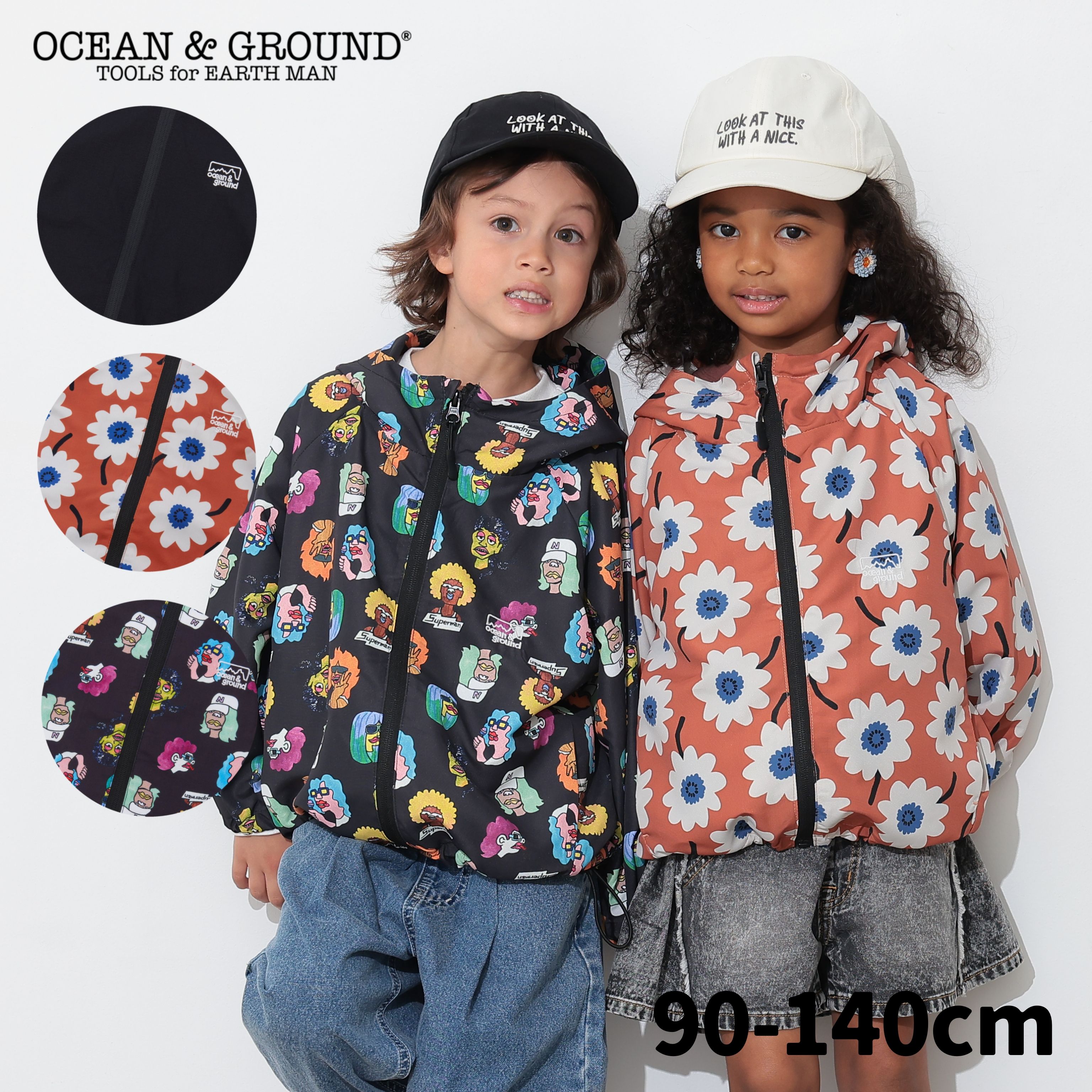 【公式】オーシャンアンドグラウンドマウンテンパーカーOCEAN&GROUND ナイロン ジャケット パーカー キ..