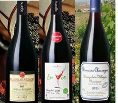 御予約承り中【2025年11月20日解禁】航空便】 ボージョレ・ヴィラージュ・ヌーヴォー（赤）(750ml)　*3本詰め合せ【【在庫確認必要】（画像は以前の使用）