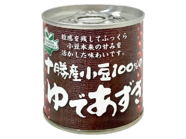 北海道限定 ママズH 十勝産小豆100％ ゆであずき 缶210G
