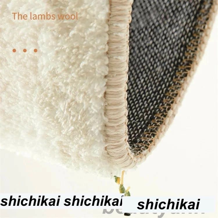 ラグ 洗える 50x60cm 80x90cm 100x120cm ラグマット リビング 夏 冬用 北欧 花柄 おしゃれ カーペット かわいい じゅうたん 大判 ふわふ [2]