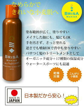 サンオイルスプレー 2点セット SPF2 BRISA ブリサ 日焼けオイル ウォータープルーフ サンオイル 日焼け タンニング 130g×2 日本製