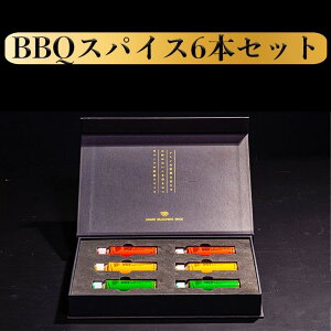 【P5倍14日10:00〜16日23:59】BBQスパイス 6本 ギフトセット 調味料セット ギフト スパイスセット 調味料 激辛 スパイス 辛い 香辛料 辛い物好き ステーキスパイス スパイスボックス キャンプ アウトドア バーベキュー スパイシー クミン 美味しい BBQ