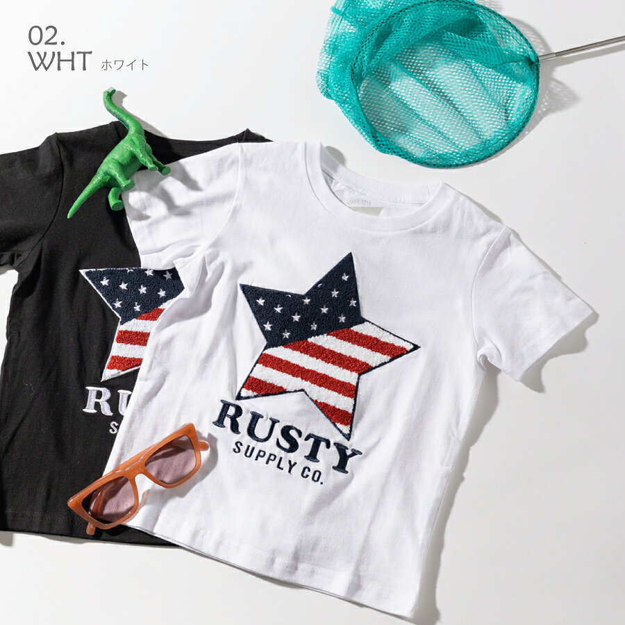 RUSTY ラスティ KIDS キッズ 女児 男児 半袖 Tシャツ 960505