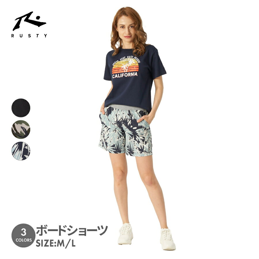 樂天商城 - レディース ボードショーツ ショートパンツ RUSTY ラスティ 920431