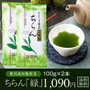 お茶 茶 知覧茶 ちらん茶 送料無料 お茶のぶどう園 知覧茶緑 100g × 2本 セット 知覧 ちらん 日本茶 鹿児島 鹿児島茶 ギフト プレゼント 贈り物 お中元