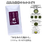 お茶 茶 荒茶 原茶 送料無料 みなみの大地から 100g ゆたかみどり エピガロカテキン 水出し 低温抽出 マクロファージ 免疫力 日本茶 鹿児島茶 茶葉 煎茶 緑茶 茎茶 芽茶 鹿児島 楽天限定 敬老の日 祝敬老