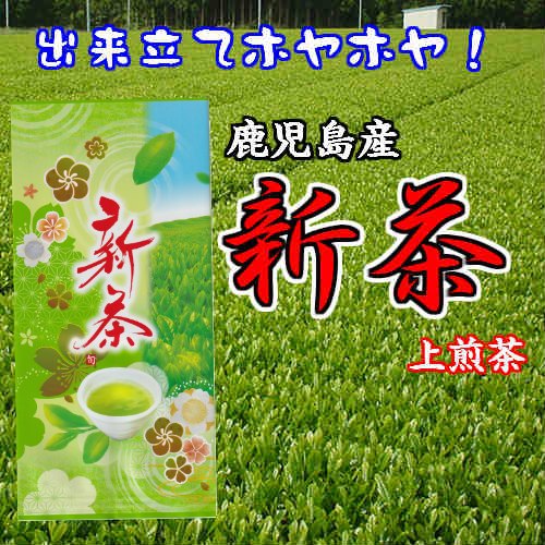 《新茶入荷》 送料込 新茶 2024年産 鹿児島産 新茶 上煎茶 100g 鹿児島 鹿児島新茶 お茶 茶 日本茶 お土産 ギフト 母の日 父の日 若葉 新芽 出来立て 春 新緑 旬の香り 令和6年産 ネコポス発送 送料無料