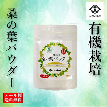 送料無料 有機 国産 桑茶 桑の葉 パウダー 粉末 ノンカフェイン 有機JAS認定 エシカル