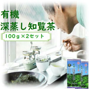 【2個セット】有機知覧茶 知覧茶 鹿児島 日本茶 オーガニック 有機緑茶 茶葉 お茶の山城物産