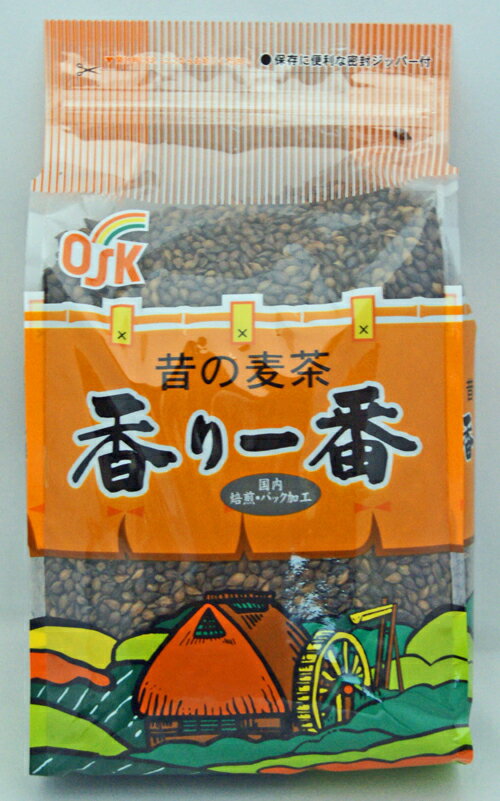香り1番1kg 昔の麦茶 長時間低温焙煎 1ケ—ス（1kg入り×10袋）国内産100％ 国内加工 小谷穀粉 OSK