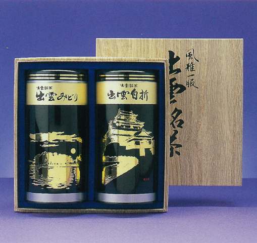 樂天商城 - 【詰合せ】　抹茶入り　出雲みどり／抹茶入り　出雲白折　各120g2缶入り