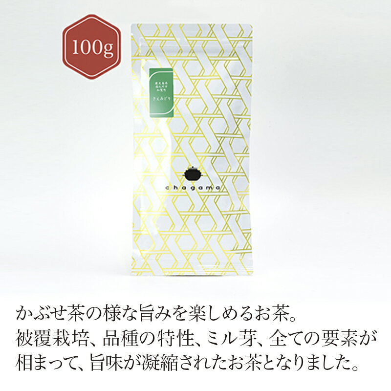 鹿児島県南九州市知覧町＋さえみどり　100g  お茶 green tea  静岡 chagama