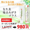 なた豆塩はみがきプラス（100g）なた豆歯磨き　歯磨き粉　ハミガキ　口腔ケア　口臭　無着色　無香料　発泡剤・パラベン不使用　プロポリス　キシリトール