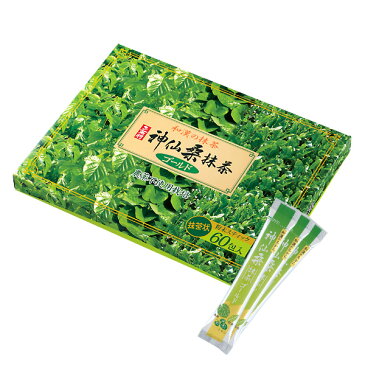 桑の青汁 神仙桑抹茶ゴールド60(3g×60包入り)食物繊維が豊富な桑の葉と緑茶、シモンをそのまま粉末にしました。 抹茶味のおいしい青汁 あおじる 青汁 桑茶 桑の葉茶 桑の葉 ダイエット 健康維持