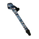 Get'm Get'm ( ゲットム ゲットム ) Camo 2" Guitar Strap, Camo Blue
