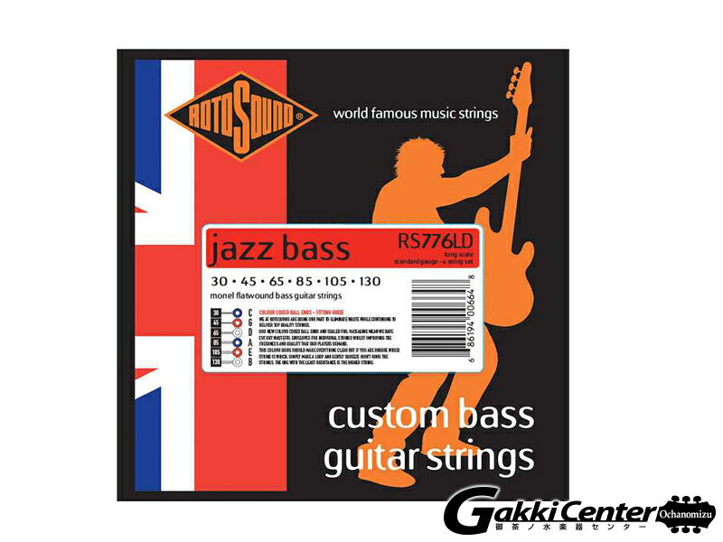 ROTOSOUND RS776LD JAZZ BASS 77 6-STRING STANDARD (.030-.130)