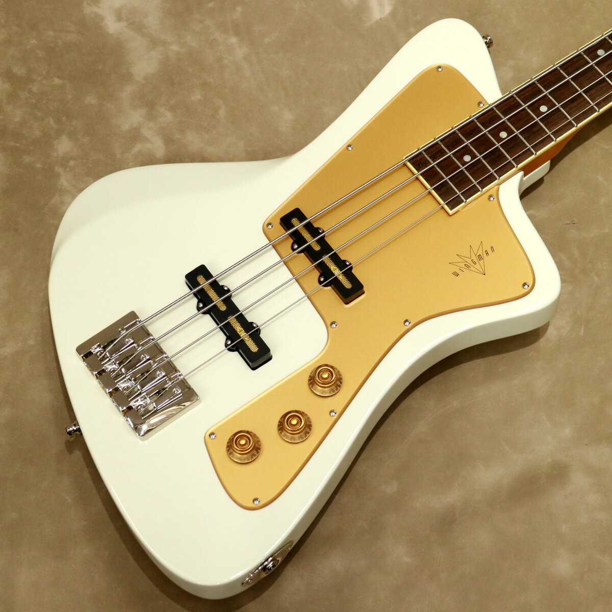 Baum Guitars ( バウム・ギター ) Wingman Bass, Vintage White