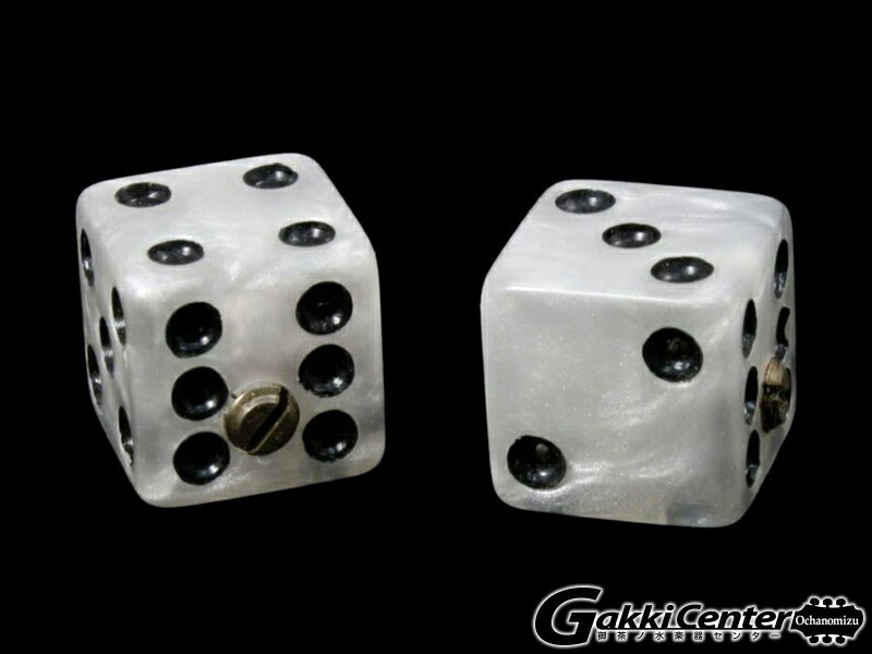 Allparts Set of 2 Unmatched Dice Knobs, White Pearloid/5120のサムネイル