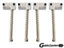 Allparts Set of 4 Grooved Saddles for Omega and Badass Bass Bridge Nickel/6082