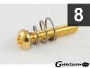 Allparts Pack of 8 Gold Single Coil Pickup Screws/7542