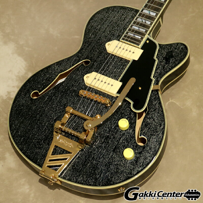 [Outlet] D’Angelico Excel Series Excel 59 Shield Tremolo, Black Dog【WEBSHOP在庫】