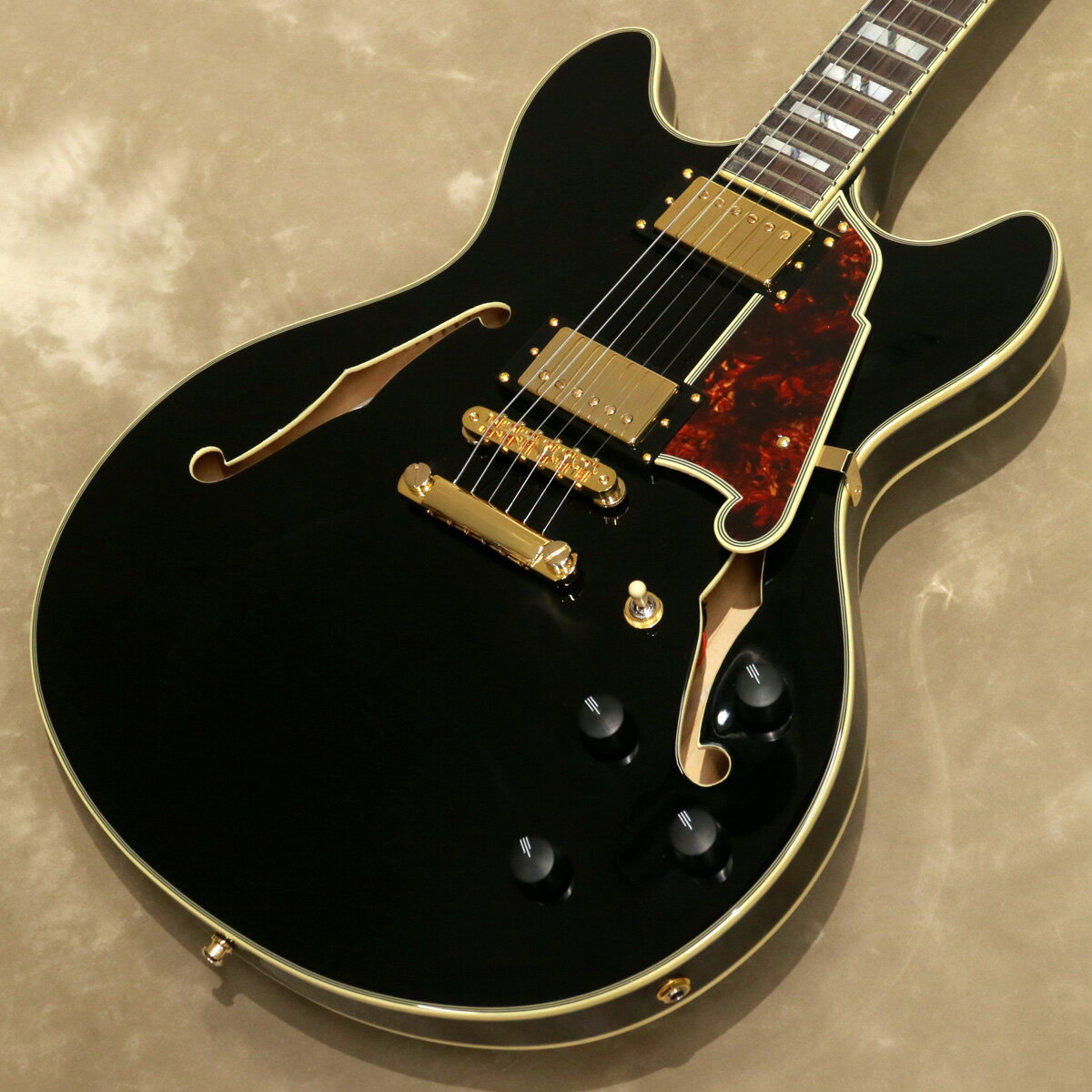 D’Angelico Excel Series Excel DC, Solid Black【シリアルNo:W2202000】【店頭在庫品】