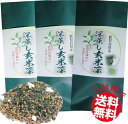 鹿児島 知覧産 深蒸し玄米茶 100g 3袋セット お茶 茶葉 知覧茶 深蒸し 煎茶 深蒸し茶 送料無料