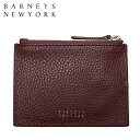 バーニーズニューヨーク 小銭入れ コインケース BARNEYS NEWYORK 本革 レザー キーケース カード 定期入れ ワインレッド