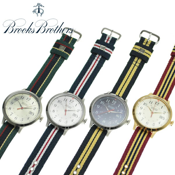 ブルックスブラザーズ 腕時計 BROOKS BROTHERS 全4色 リボンベルトウォッチ ナイロンベルト 取り替え可能 