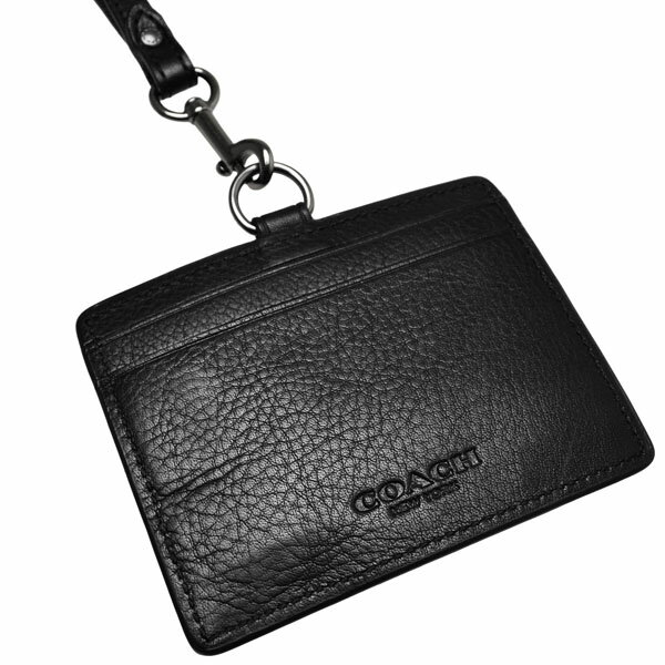 【楽天市場】コーチ メンズ IDケース COACH 定期入れ パスケース ネックストラップ 本革 レザー 黒 ブラック【F63629 BLK