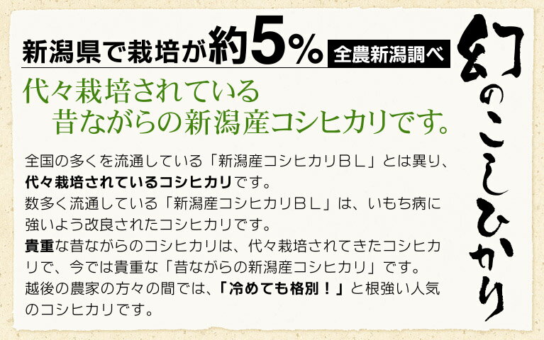 令和5年産 特別栽培米 昔ながらの新潟産こしひかり 玄米25kg/白米4.5kg×5袋(精米無料) 送料無料 【あす楽対応_本州】【あす楽対応_関東】 2