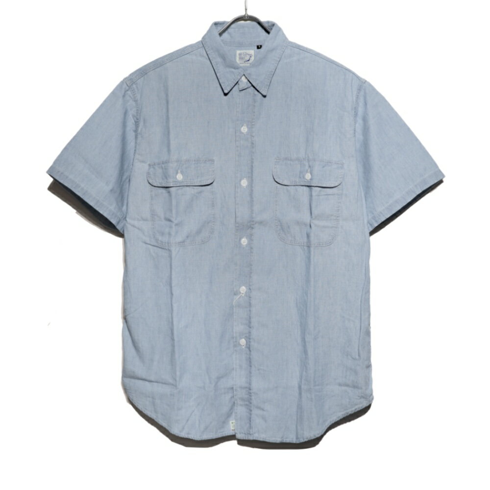 Rakuten - orSlow(オアスロウ) S/S Chambray Work Shirts w/ Flap Pocket ショートスリーブ シャンブレー ワーク シャツ 
