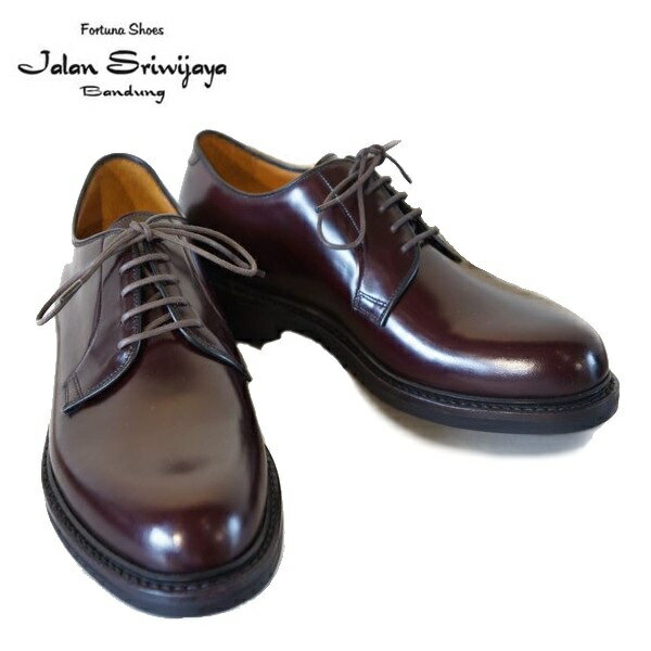 JALAN SRIWIJAYAプレーントゥボルドー ハイシャイン　ダイナイトソール　1663LAST　BORDO HI　SHINE 