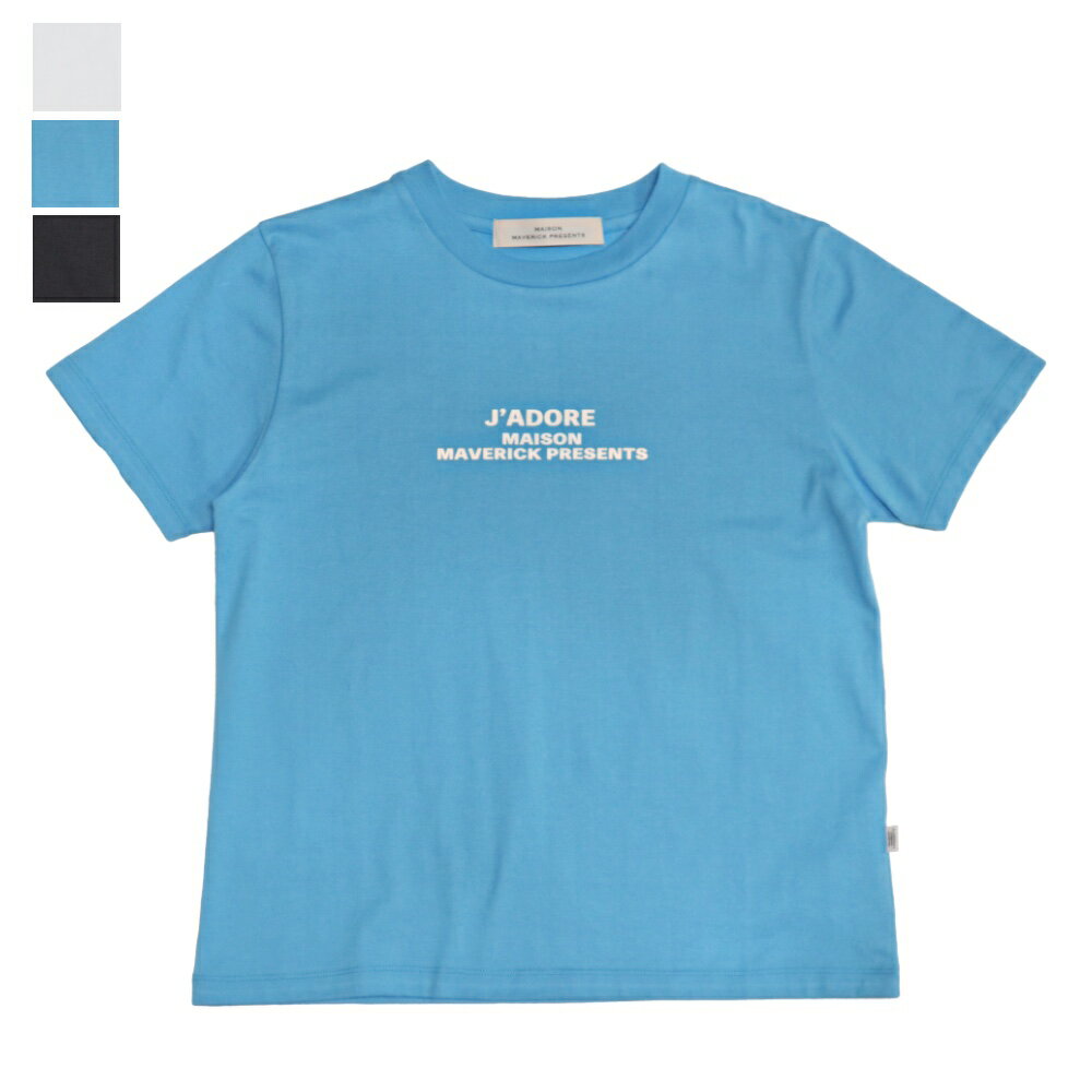 Rakuten - MAISON MAVERICK PRESENTS(メゾンマーベリックプレゼンツ)レディース　ハーフスリーブロゴTシャツ【MM5062】