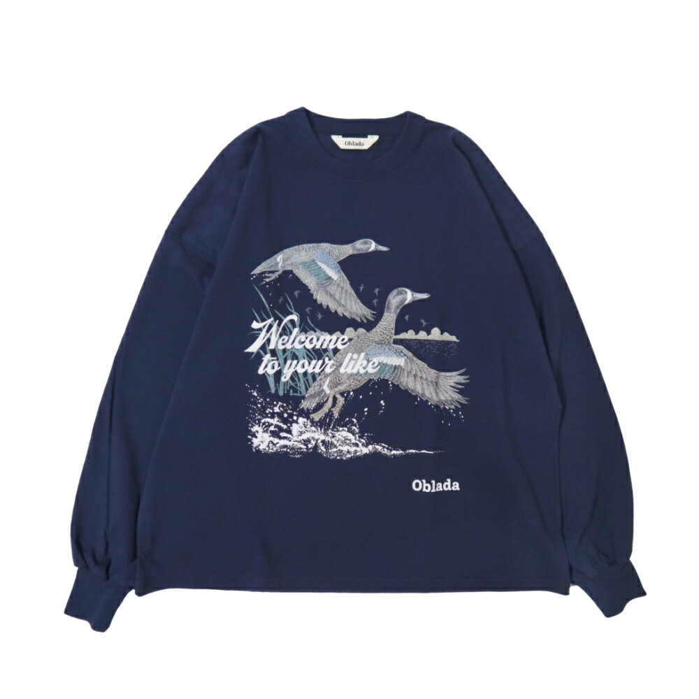 oblada(オブラダ)レディース バード ロング Tシャツ "BIRD LONG TEE"
