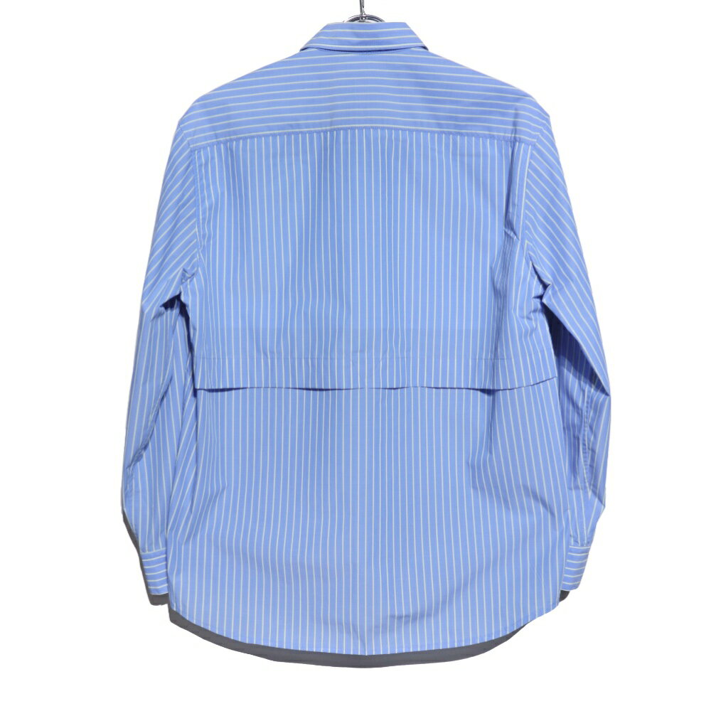 narifuri(ナリフリ)× UNIVERSAL OVERALL Striped Ventilation Work Shirtストライプベンチレーションワークシャツ 【NFUN-05】 2