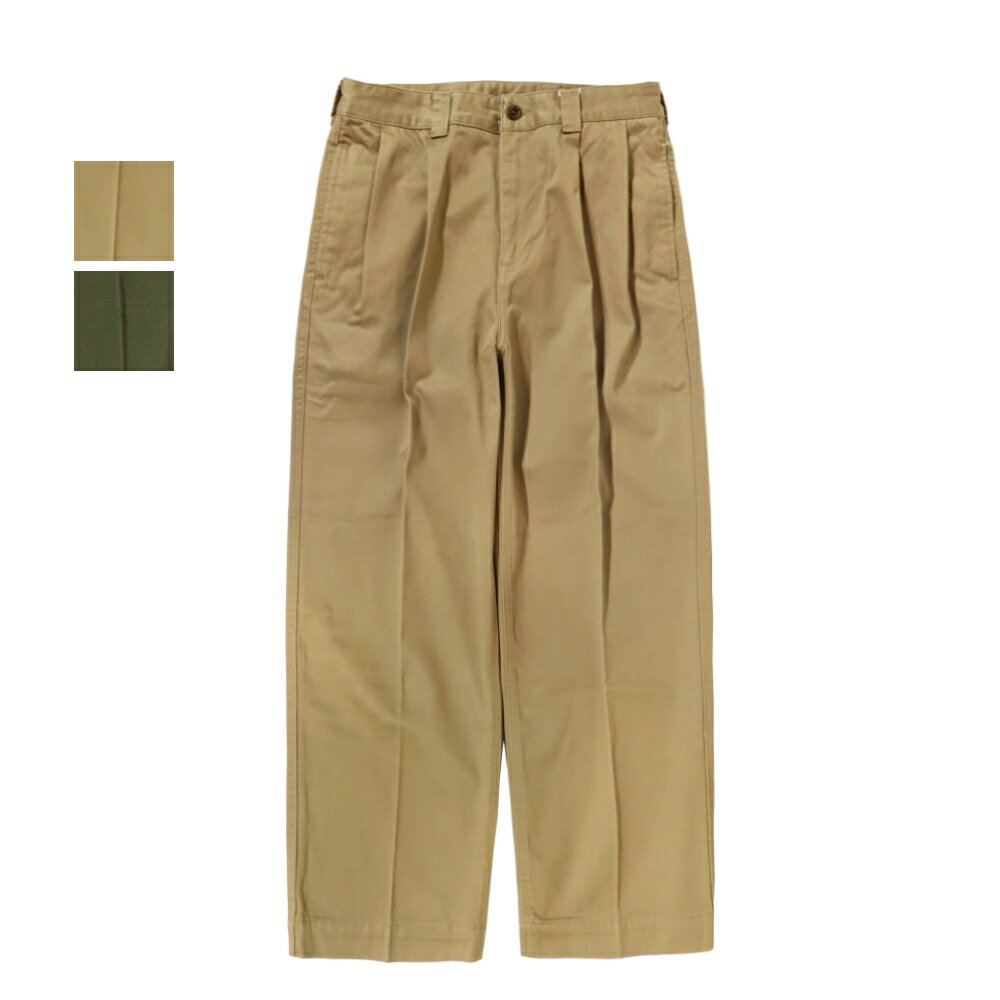 Rakuten - Fidelity(フィデリティ)2TUCK TWILL TROUSERS PANTS 2タック コットンツイル チノ トラウザー【C-25375003-2】